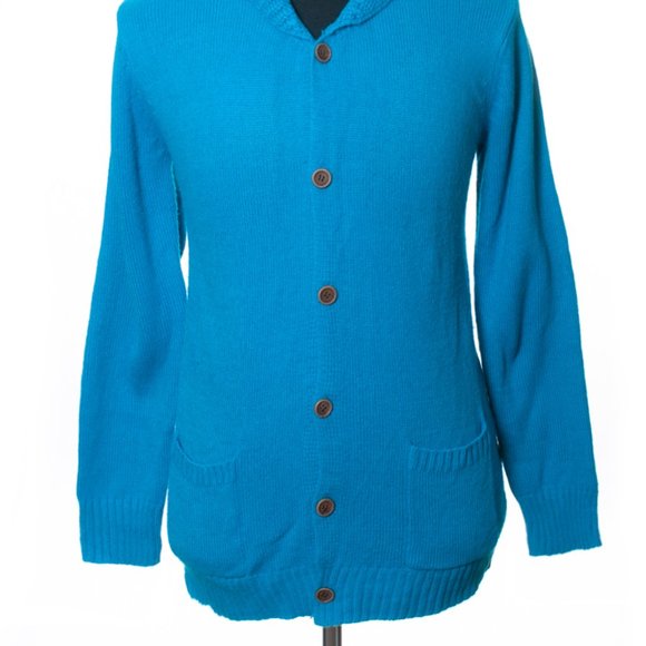 Visvim Teal Blue Cardigan Sweater XL - Picture 3 of 6